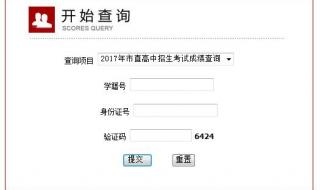 中考成绩查询方法及步骤